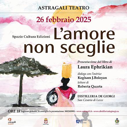 Laura ephrikian, ospite di astràgali teatro, presenta il suo libro “l’amore non sceglie